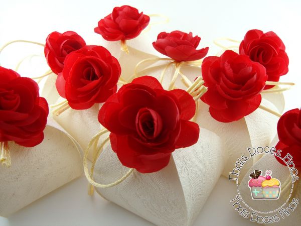 Bem-casado Flor vermelha
