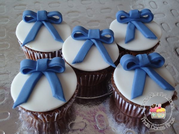 Cupcake Laço Azul