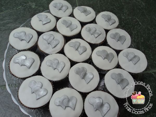 Cupcake Corações